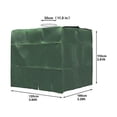 thumbnail image 4 of Couvercle de Réservoir d'Eau, Couvercle de Réservoir IBC pour Réservoir de 1000L, Couvercle de Protection de Réservoir d'Eau, Anti-Pluie Anti-UV, 120x100x116cm (Vert), 4 of 5