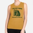 thumbnail image 2 of I Do Not Think Women's Muscle Tank Large Antique Gold, 2 of 5
