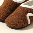 thumbnail image 3 of Pantuflas planas y cálidas fdgzhd (marrón oscuro talla 30-31 longitud interior 17 5 cm), 3 of 8