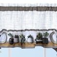 thumbnail image 4 of Achim Jade Printed Tier and Swag Window Curtain Set - 57" x 36", Charcoal Gray, 4 of 5