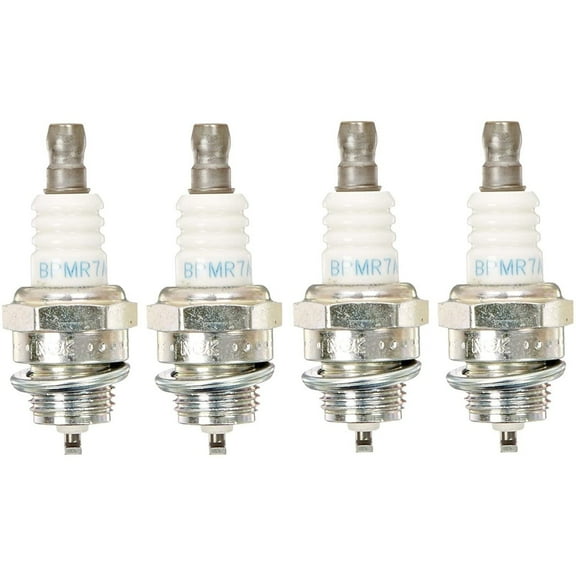 NGK BPMR7A Spark Plug Set, Universal Fit, 14mm Thread, 4-Pack