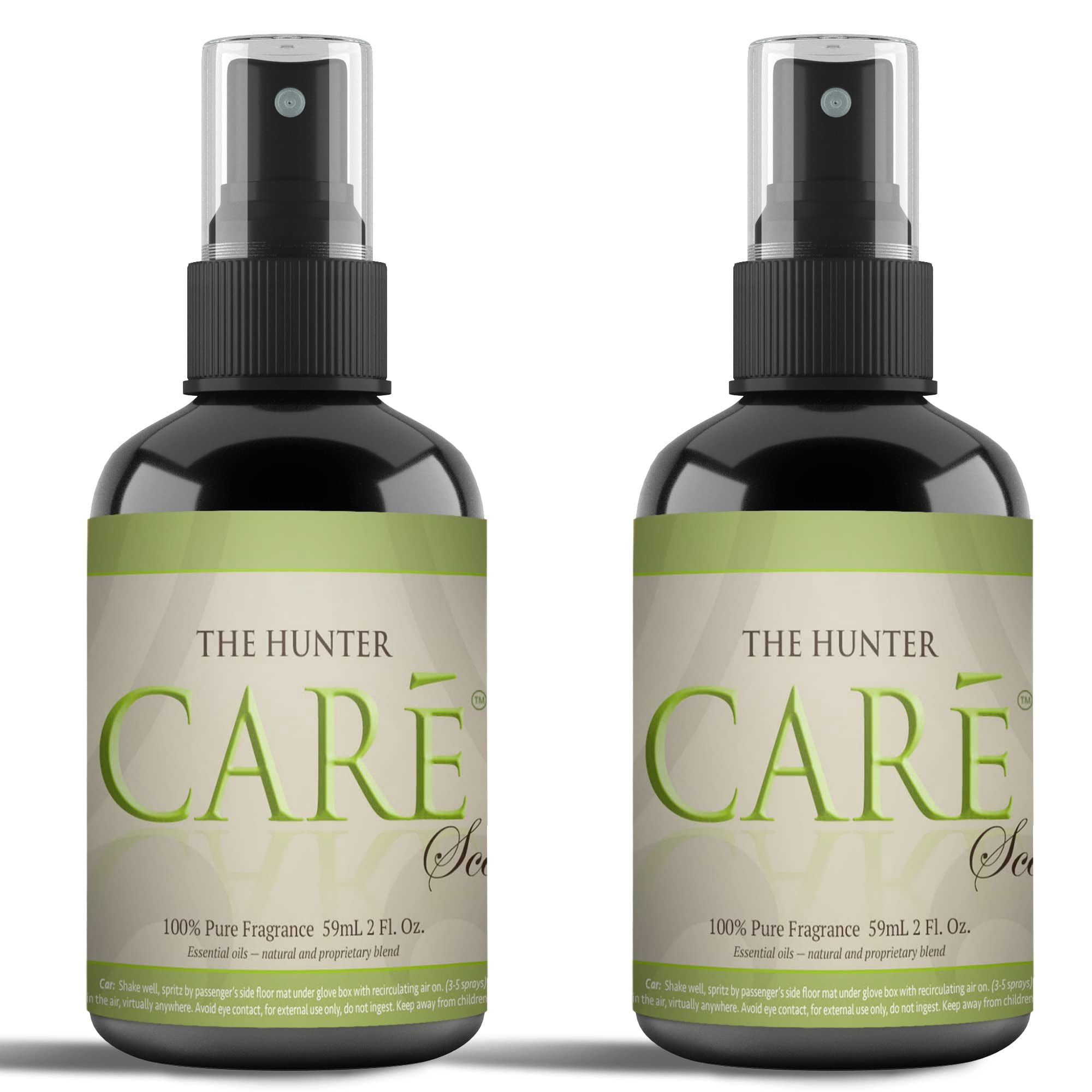 CARe The Hunter Scent Car Air Freshener Spray for Vehicle (2 pack