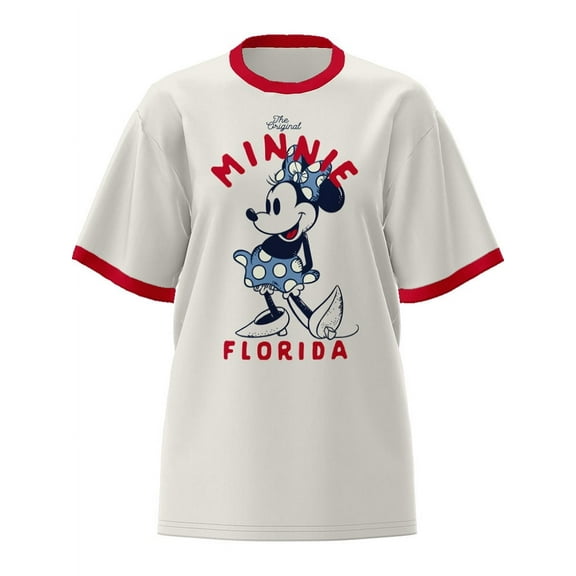 FL Min Stance Disney Adult Ladies Ringer Shirt