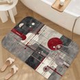 thumbnail image 3 of 1pc Abstract Composition Absorbent Non-Slip Bathroom Thickened Flannel Rug Decor,Soft,Quick Drying,Suitable For Indoor/outdoor Use,Bathrooms,Bedrooms,Kitchens,Terrace,Laundry Rooms,16"x24", 3 of 9