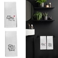 thumbnail image 2 of Large Cotton Couple Bath Towels Romantics Love Decoration for Kitchen Bathroom Gifts, 2 of 9