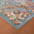 thumbnail image 2 of Luxee Designs Alexandria Collection 9x12 Area Rug, Medallion Rugs for Living Room, Bedroom, Kitchen, Office, Pet Friendly, Low Pile, High Traffic Area, Stain Resistance - Sea Blue, 2 of 5