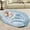 Blue, variant on Human Dog Bed for Pets and Adults, 71"x45"x14" Human Size Giant Dog Pets Bed, Washable Faux Fur Cover for Humans with Blanket and Pillow,Grey