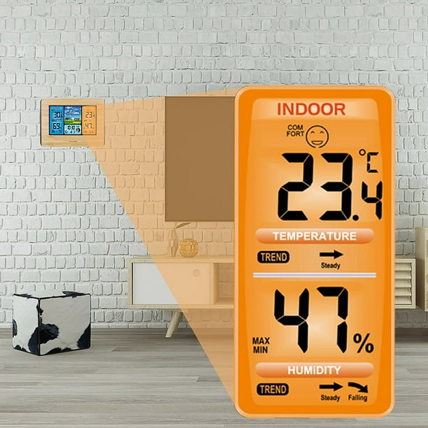 Wireless Weather Station Indoor Outdoor Digital Temperature Clock UK