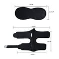 thumbnail image 4 of Fawoonu Foot Splint Brace for Foot Drop Correction, Unisex Single Unit, Ankle Protection, Plantar Fasciitis Support, Cloth Material, Black Color, 27 * 10 * 3cm Package Size, Lightweight 100g Package, 4 of 6