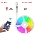 thumbnail image 4 of Tira de luces LED de 0,5-5m, 18 Leds/M, tira de luces RGB 5050 alimentada por USB, lámpara de Control Compatible con Bluetooth, tira de luces Iluminación novedosa 0.5 M 9LED (no resistente al agua) Naiovety HA006025-01, 4 of 6