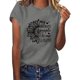 thumbnail image 4 of Moda Mujer Causal Daisy Cuello redondo Blusa estampada Camiseta de manga corta Tops de verano Pompotops  hkajfhjk461293, 4 of 6