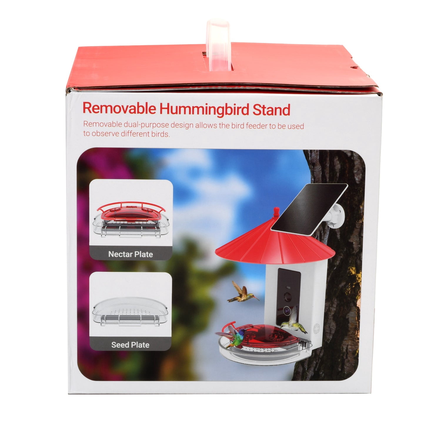 Bird Feeder with Camera Solar Powered AI Tech for Breed Recognition Detection for Live Photo & Video