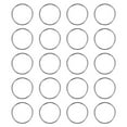 thumbnail image 1 of Shisuyan Metal Rings Zinc Alloy 20Pcs 0.4X1.3In, 1 of 8