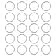 thumbnail image 1 of Cinturones de casos de equipaje 20pcs Cinturas de cintas Hebillas anillos de aleación de zinc decoraciones, 1 of 5