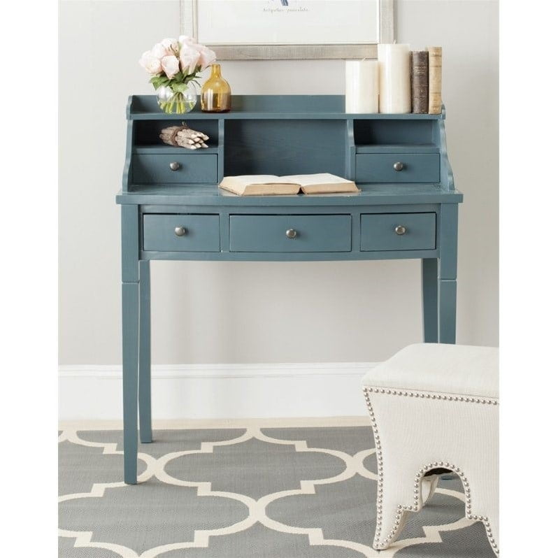 Safavieh Landon 36 Writing Desk In Teal Walmart Canada