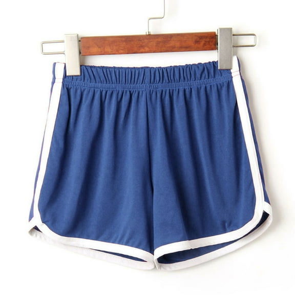 BKQCNKM Sweatpants Women Sweat Pants Shorts Fashion Pants Beach Summer Sport Short Lady Women Pants Shorts for Women Blue L