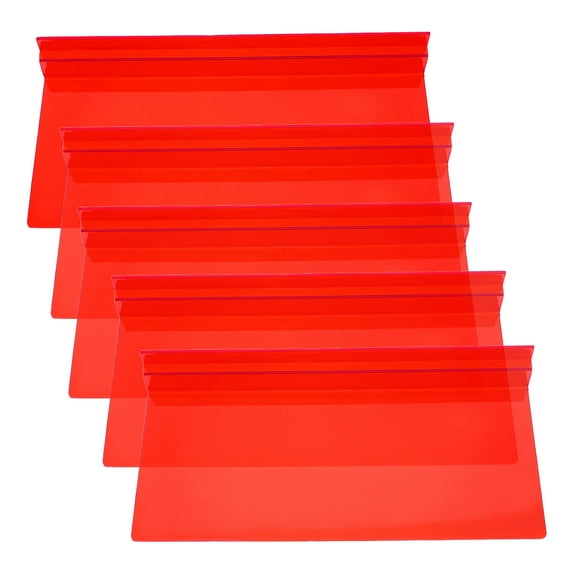 HOMEMAXS 5pcs Clear Wall Shelves for Slatwall Retail Store Display Shoe Organization