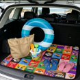 thumbnail image 2 of Uourmeti Pride Rainbow Car Trunk Mat, All Weather Protection 29" x 39" Scratch-proof Cargo Liner for Families and Travel Enthusiasts, 2 of 7