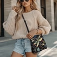 thumbnail image 4 of Kuiaobaty Dragonfly Flower Print Crossbody Bag for Women, Lightweight Vegan Leather Shoulder Purse with Adjustable Strap, Sturdy Waterproof Sling Handbag Crossbody for Travel & Work, 4 of 7
