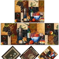 Wine Kitchen Rugs Wine Rugs for Kitchen Wine Mats Wine Decorations for Kitchen Wine Anti Fatigue Mat Wine Sets Non-Slip Floor Mat Doormat Runner Rug for Kitchen, Laundry, Living Room, Front Door