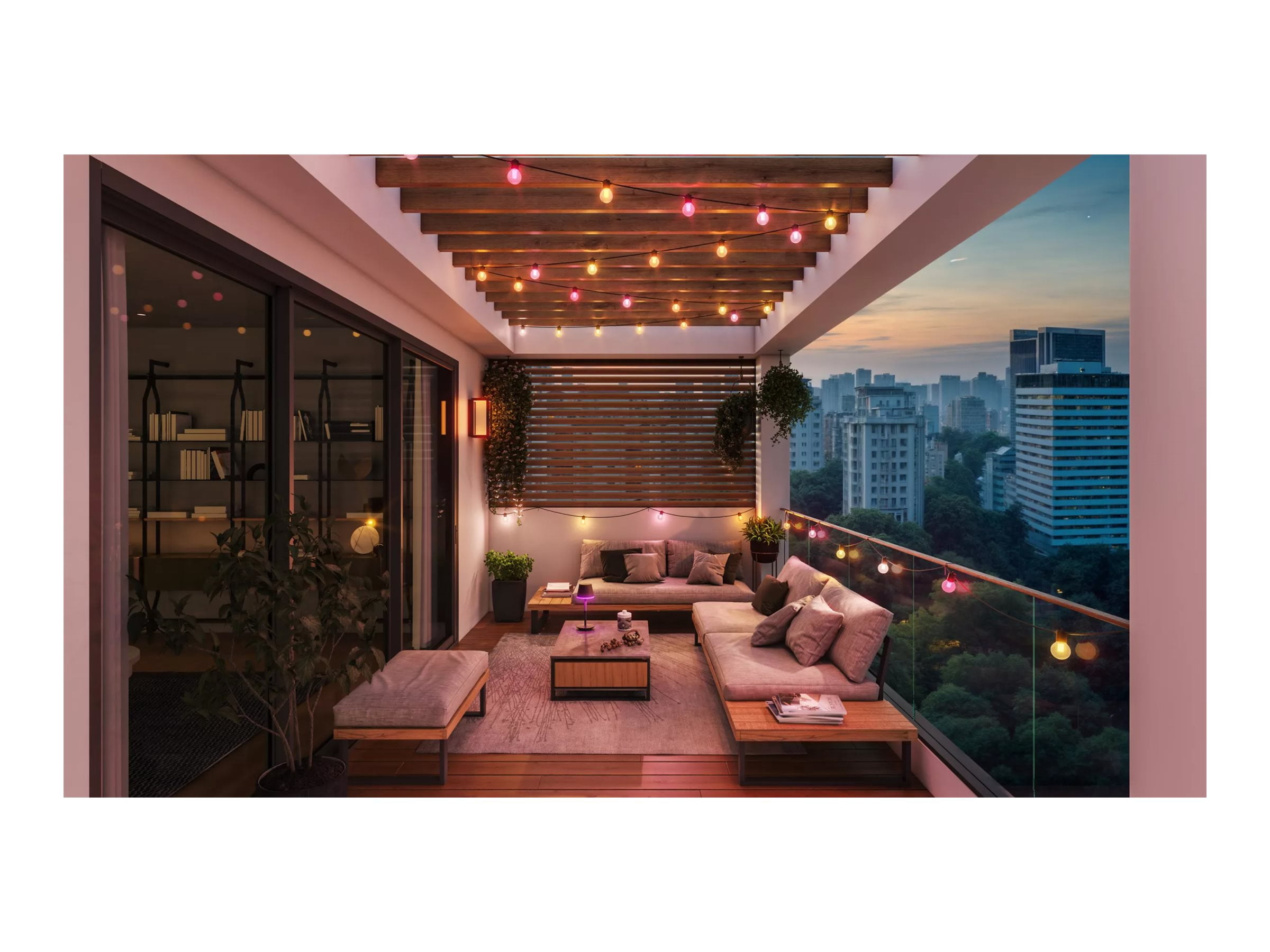 Philips Hue Festavia bulb string party lights 23 FT/ 7m NAM (8 Bulbs)