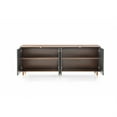 thumbnail image 2 of 78" X 20" X 31" Dark Gray Metal Buffet, 2 of 3