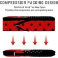 thumbnail image 3 of Cute Red Polka Dots Compression Packing Cubes 6 Set for Carry on Suitcases Compressed Storage Bags Packaging Luggage Bags Organizers for Travel, 3 of 6