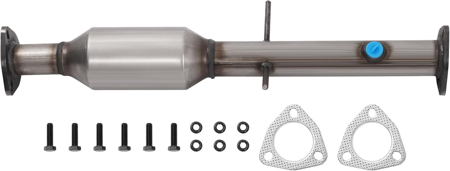 Kojem Rear Catalytic Converter for 1996-2003 Chevrolet S10 Pickup GMC Sonoma Isuzu Hombre 2.2L Silvery 409 Stainless Steel