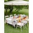 thumbnail image 3 of Outdoor Tablecloth with Umbrella Hole and Zipper, Fall Pumpkins Rectangle Table Cloth 60x120 Inch Waterproof Tablecloth, Thanksgiving Country Rustic Flower Leaf Picnic Table Cover for Patio Camping, 3 of 7