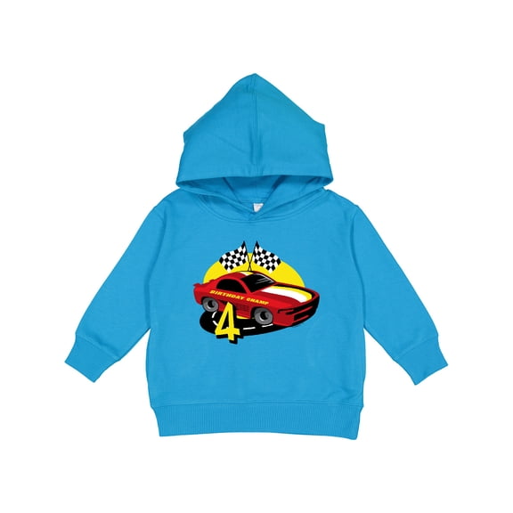 Inktastic Race Car 4th Birthday Toddler Hoodie