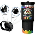 thumbnail image 3 of Rainbow Pride Flag Tumbler, Retro Be You Travel Mug, Gay Pride Cups Lesbian Gifts for Women Men, 30 Oz Stainless Steel Tumbler With Handle & Straw, LGBTQ Awareness Month Gifts, 3 of 6