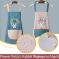 thumbnail image 3 of BETTERLIFE Kitchen Waterproof Apron Oil Proof Wreath Rabbit Nail Shop Baking G8E4 ]✫ Q8U6, 3 of 8