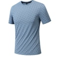 thumbnail image 6 of JFOPQVSM Men's Sports T Shirt Summer Solid Color Quick Drying Breathable Printed T Shirt, 6 of 7