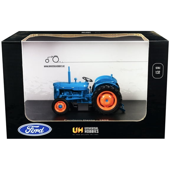 1958 Fordson Dexta Tractor Blue 1/32 Diecast Model by Universal Hobbies