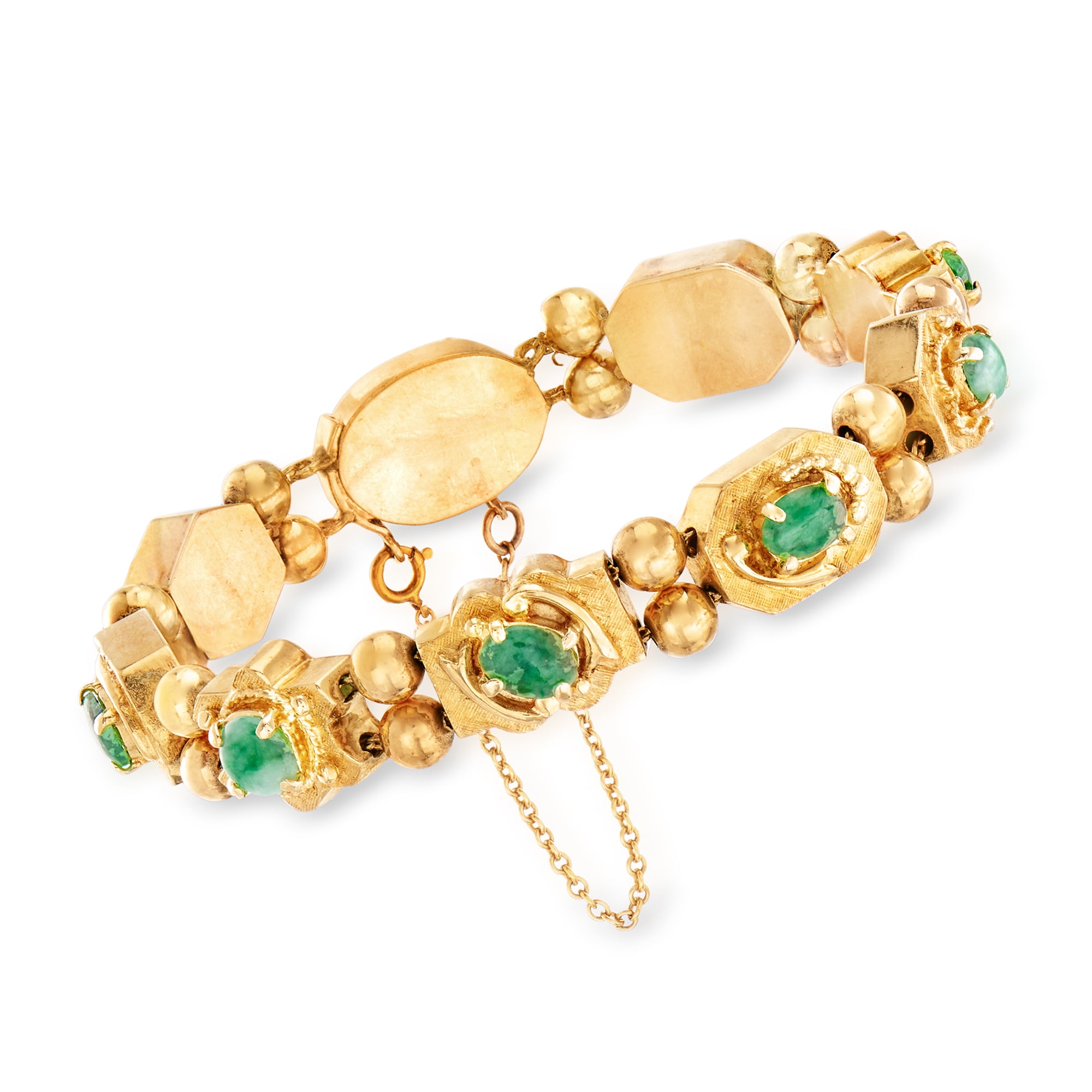 RossSimons RossSimons C. 1960 Vintage PreOwned Green Jade Bracelet