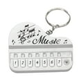 thumbnail image 1 of Mini Porte-Clés Piano Taille Doigt Petit Clavier Électronique Porte-Clés Piano Blanc, 1 of 9