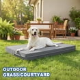 thumbnail image 4 of Cama para perros Vonabem Outdoor, impermeable, lavable, XL, 41 x 27 pulgadas, gris, 4 of 9