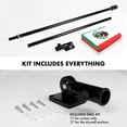 thumbnail image 2 of G128 Combo Pack: 6 Ft Tangle Free Aluminum Spinning Flagpole (Black) & Mexico Mexican Flag 3x5 Ft, LiteWeave Pro Series Printed 150D Polyester, 4 Corner Brass Grommets | Pole with Flag Included, 2 of 9