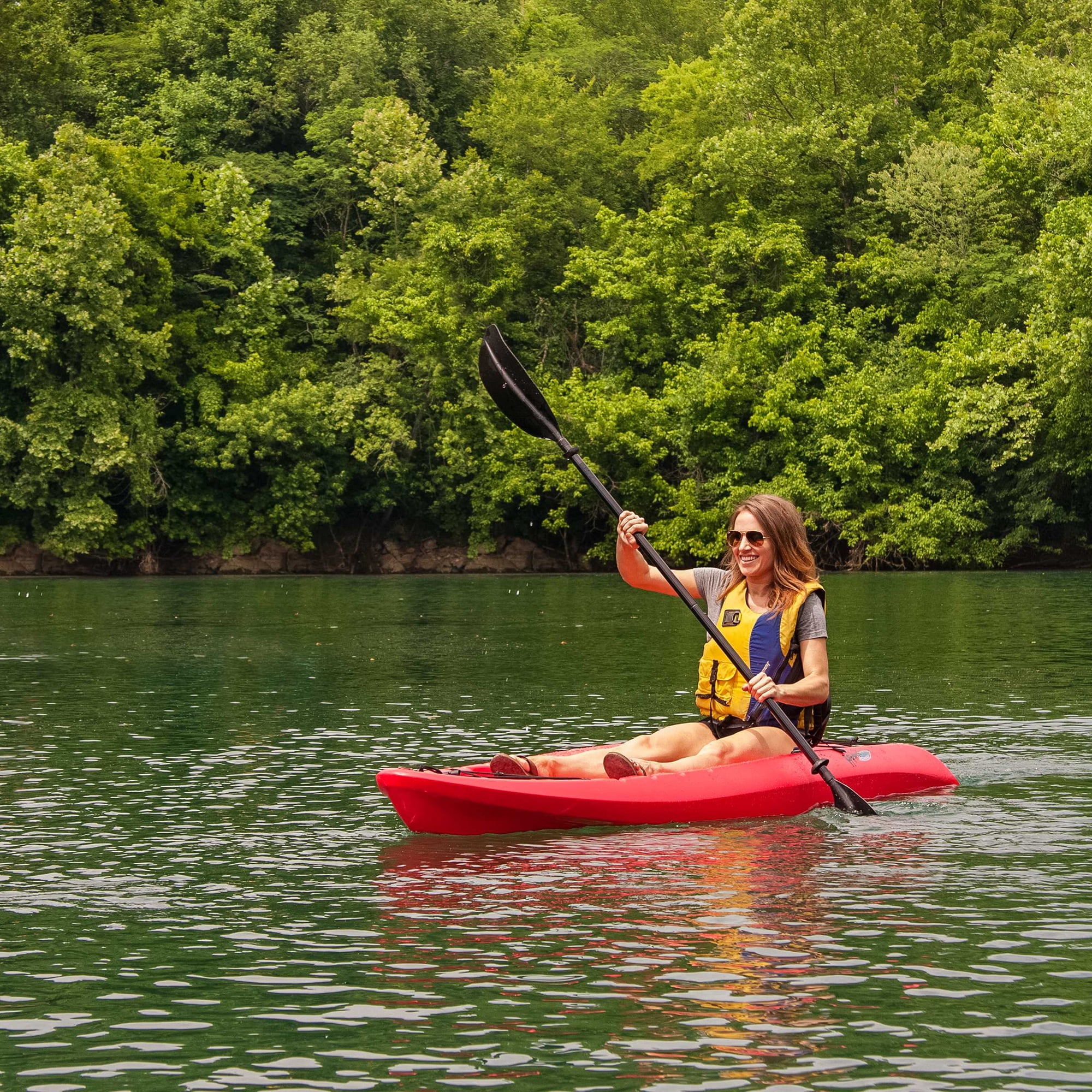 Lifetime Hydros 101 inch Sit-On-Top Kayak, Red (90936)