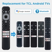 OEM Replacement Google Voice Remote Control RC813 for TCL Android TV Mini-LED QLED 4K UHD Smart TV with 6 Shortcut Buttons Netlfix/Prime/YouTube/TCL/AppleTv Buttons