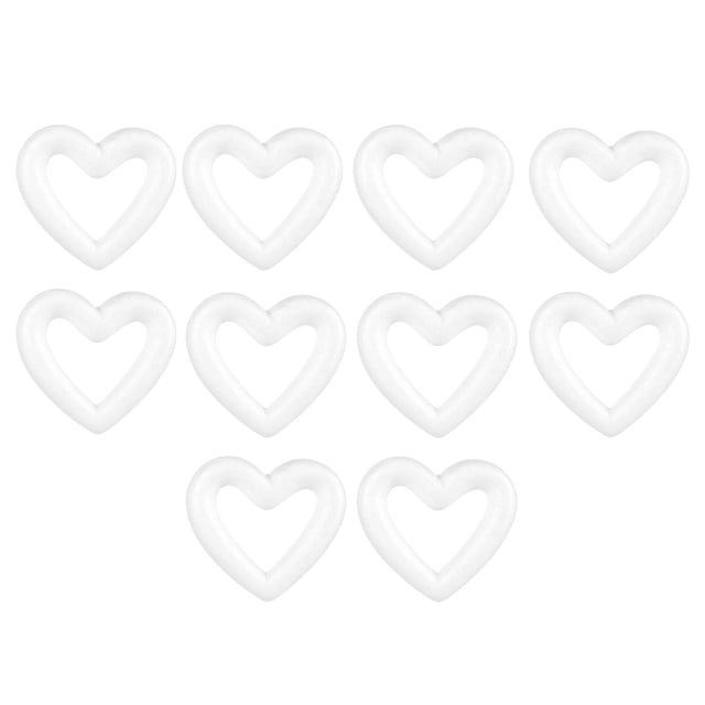 2/5/10 piezas de espuma de poliestireno expandido con forma de corazón para modelar, ideal para bodas. 135 CM