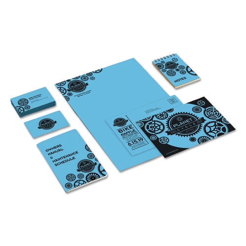 Color Cardstock, 65 Lb, 8.5 X 11, Lunar Blue, 250/pack | Bundle of 5