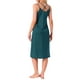 thumbnail image 3 of INSPIRE CHIC Vestido de dormir para mujeres de satén sin mangas con doble tirante espagueti, espalda cruzada sexy, escote en V, midi, bata de noche XS azul, 3 of 6
