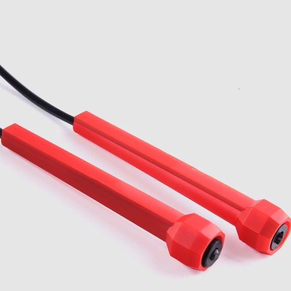 LITINKIMI Sporting Jump Rope Red PP Handle Non-Slip Comfortable for Fitness