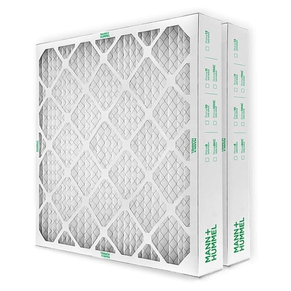 20x25x4 MERV 8 Pleated HVAC Furnace Air Filters. 2 Pack. (Exact Size: 19.5 x 24.5 x 3.75 Inches)