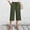 A62 Green, variant on Linen Baggy Fit Drawstring Culottes for Women Breathable Palazzo Pants Side Split Detail Boho Holiday Outfits