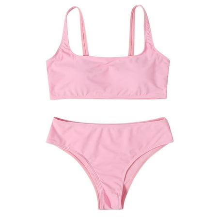 Push Piece Cut Set Striped Halter High Waist Two Women Swimsuit Hight Bikini Up Swimwears Tankinis Set Traje De Baño Para Mujer Swimsuit Dress Swimming Suits For Women 2 Piece Chlorine Resistant Bathi