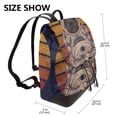 thumbnail image 2 of Disketp Pug dog Yoga Mochila de Cuero para Mujer, Bolso de Espalda Antirrobo con Estilo para Viaje, Trabajo y Uso Diario, 2 of 4