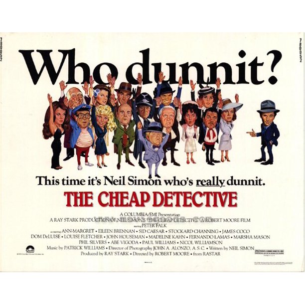 Cheap Detective - movie POSTER (Half Sheet Style A) (22" x 28") (1978) -  Walmart.com