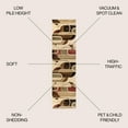 thumbnail image 2 of JONATHAN Y UNIQUE 2 x 8 Runner Rug, Tamara Retro Abstract Arches - Cream/Brown/Red, UNQ102A-28, 2 of 7